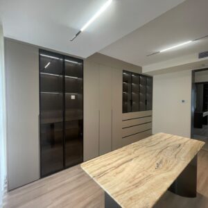 Window Seat & Storage Wall