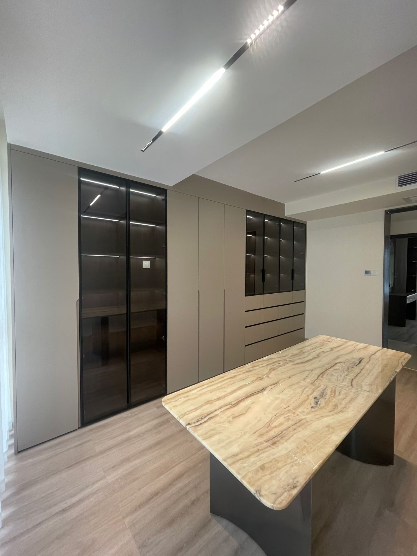 Window Seat & Storage Wall
